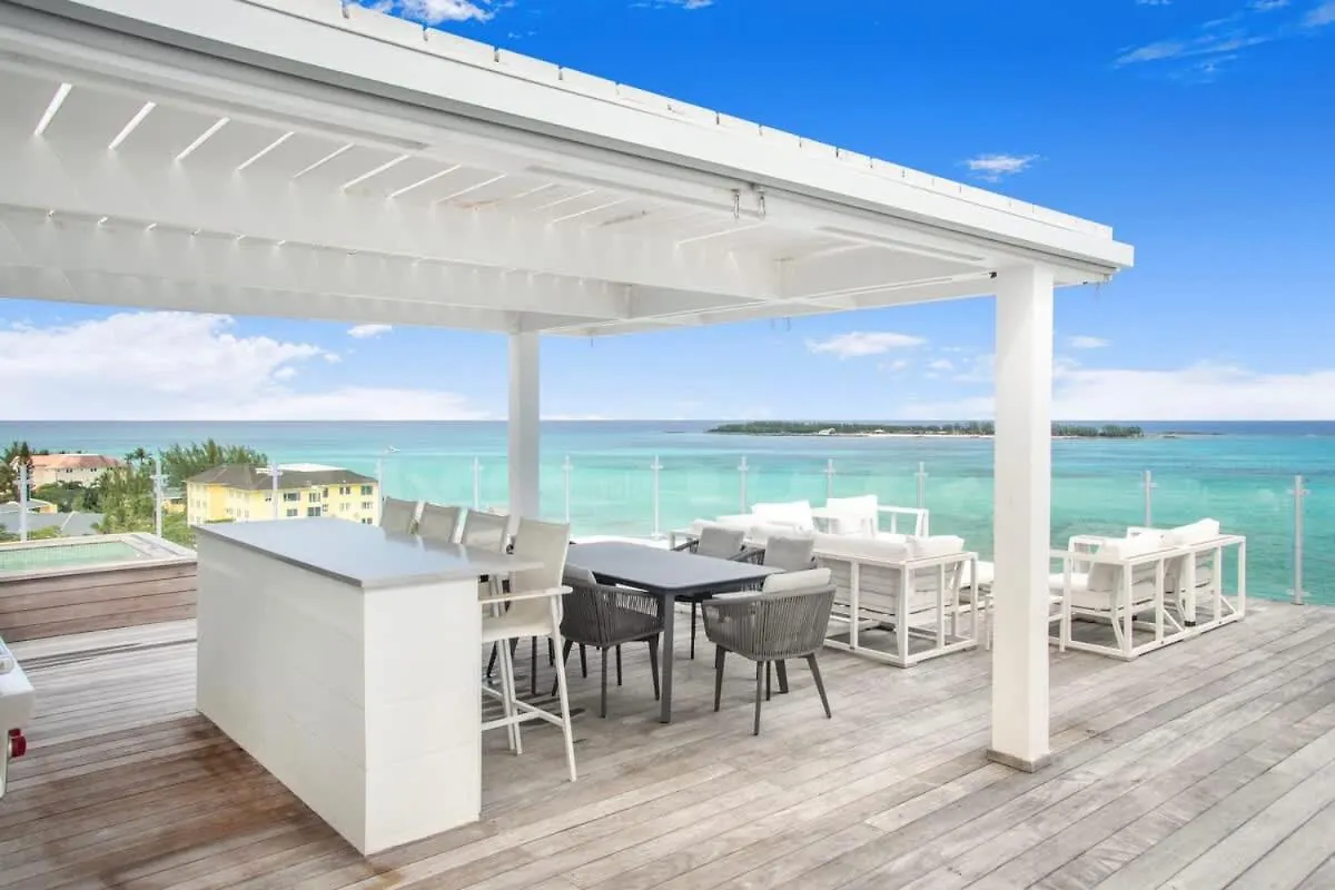 Oceanfront Penthouse And Patio At One Cable Beach Nassau Apartment