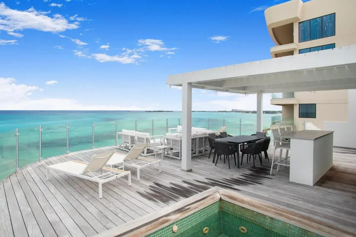 Oceanfront Penthouse And Patio At One Cable Beach Nassau Apartment